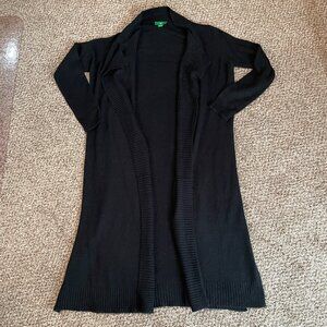 Size Medium Dip black waterfall cardigan